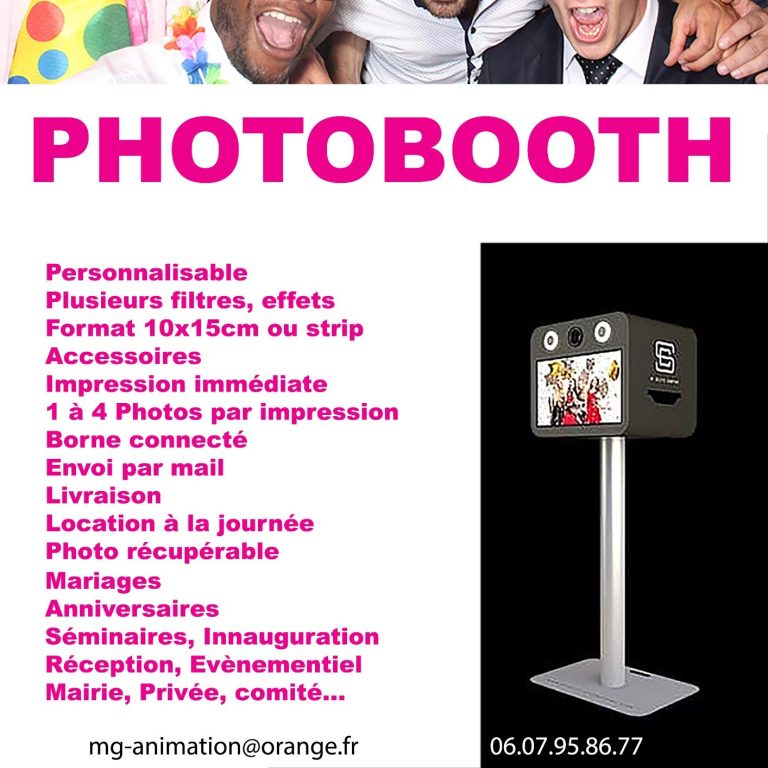 Location photobooth sur 04 et 05, matériel  professionnel français . Sur digne les bains, gap, seyne, sisteron ...